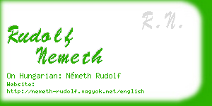 rudolf nemeth business card